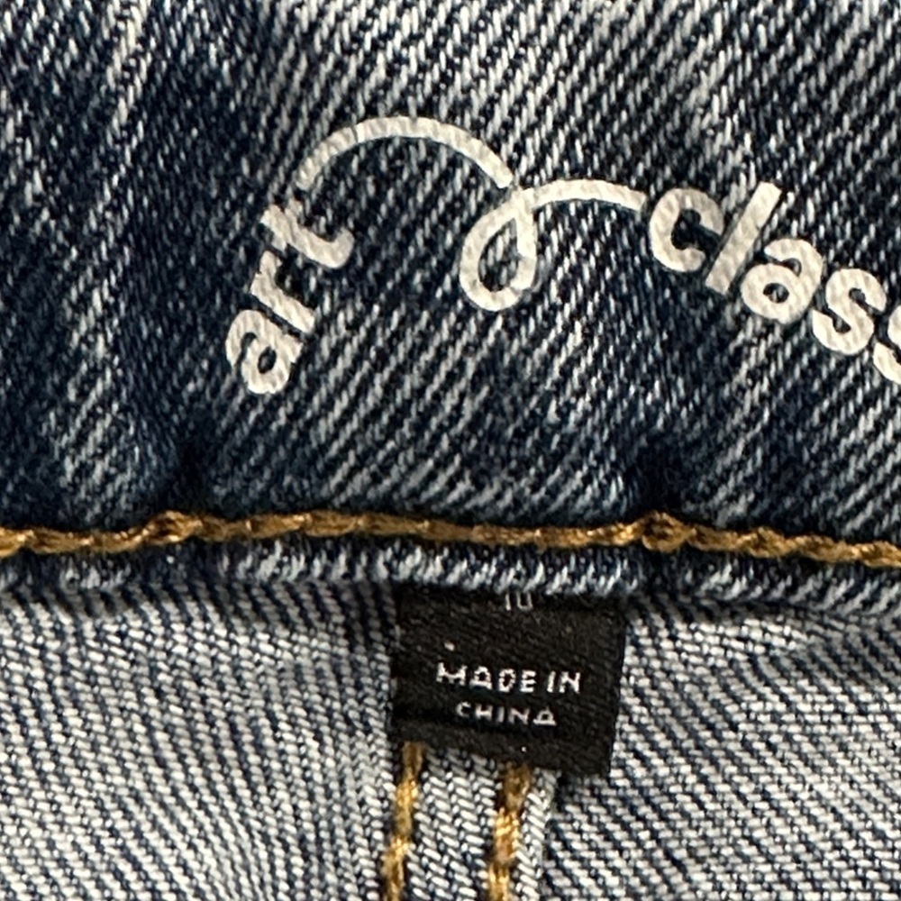 Art Class Blue Distressed Straight Leg Jeans - Picture 9 of 11
